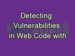 Detecting Vulnerabilities in Web Code with