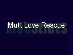 Mutt Love Rescue