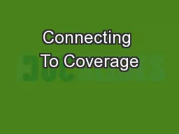 Connecting To Coverage