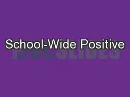 School-Wide Positive