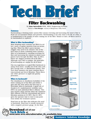 What is filter backwashing Most drinking water systems