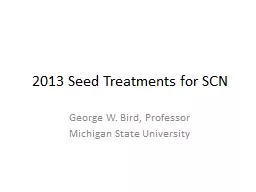2013 Seed Treatments for SCN