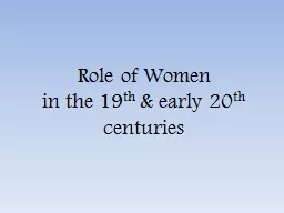 Role of Women