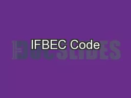 IFBEC Code