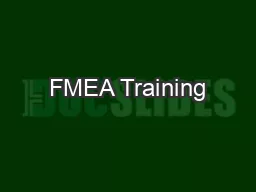 FMEA Training