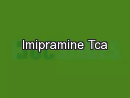 Imipramine Tca