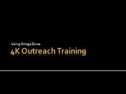 4K  Outreach Training