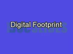 Digital Footprint