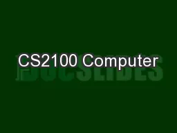 CS2100 Computer