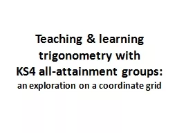 Teaching & learning trigonometry with