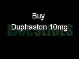 Buy Duphaston 10mg