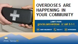 OVERDOSES ARE HAPPENING IN YOUR COMMUNITY
