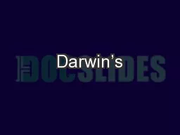 Darwin’s