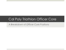 Cal Poly Triathlon Officer Core