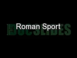 Roman Sport