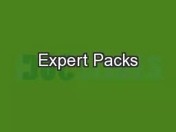 Expert Packs