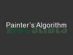 Painter’s Algorithm