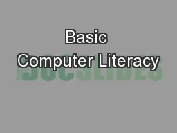 Basic Computer Literacy