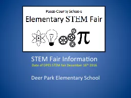 STEM Fair Information