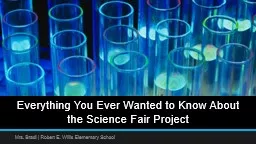 Everything You Ever Wanted to Know About the Science Fair P
