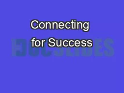 Connecting for Success