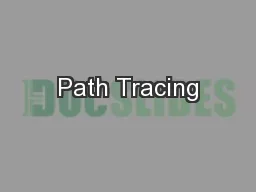 Path Tracing