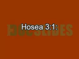Hosea 3:1: