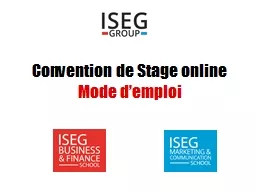 Convention de Stage online