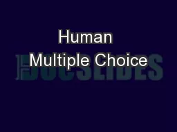 Human Multiple Choice