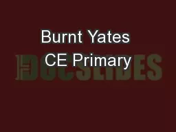 Burnt Yates CE Primary