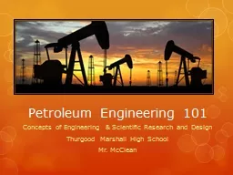 Petroleum Engineering 101