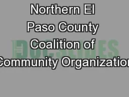 Northern El Paso County Coalition of Community Organization