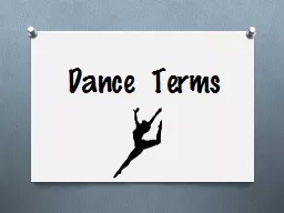 Dance Terms