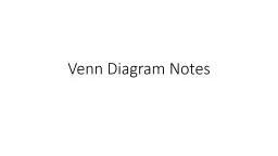 Venn Diagram Notes