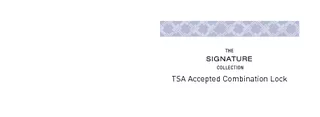 TSA Accepted Combination Lock www