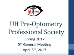 UH Pre-Optometry Professional Society