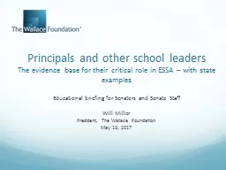 Principals and other school leaders
