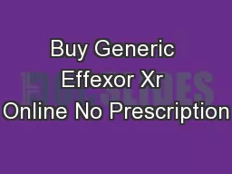 Buy Generic Effexor Xr Online No Prescription