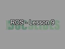 ROS - Lesson 9
