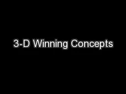 3-D Winning Concepts