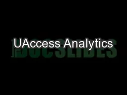 UAccess Analytics