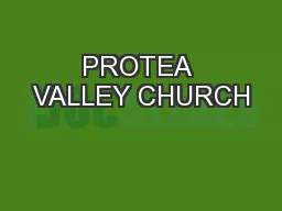 PROTEA VALLEY CHURCH