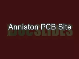 Anniston PCB Site