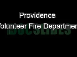 Providence Volunteer Fire Department
