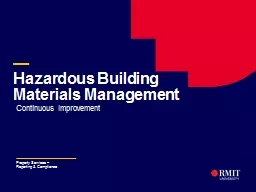 — Hazardous Building Materials