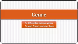 To differentiate between genres