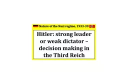 Working towards the Fuehrer