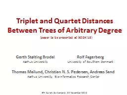 Triplet and Quartet Distances
