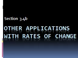 Other applications with rates of change