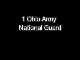 1 Ohio Army National Guard